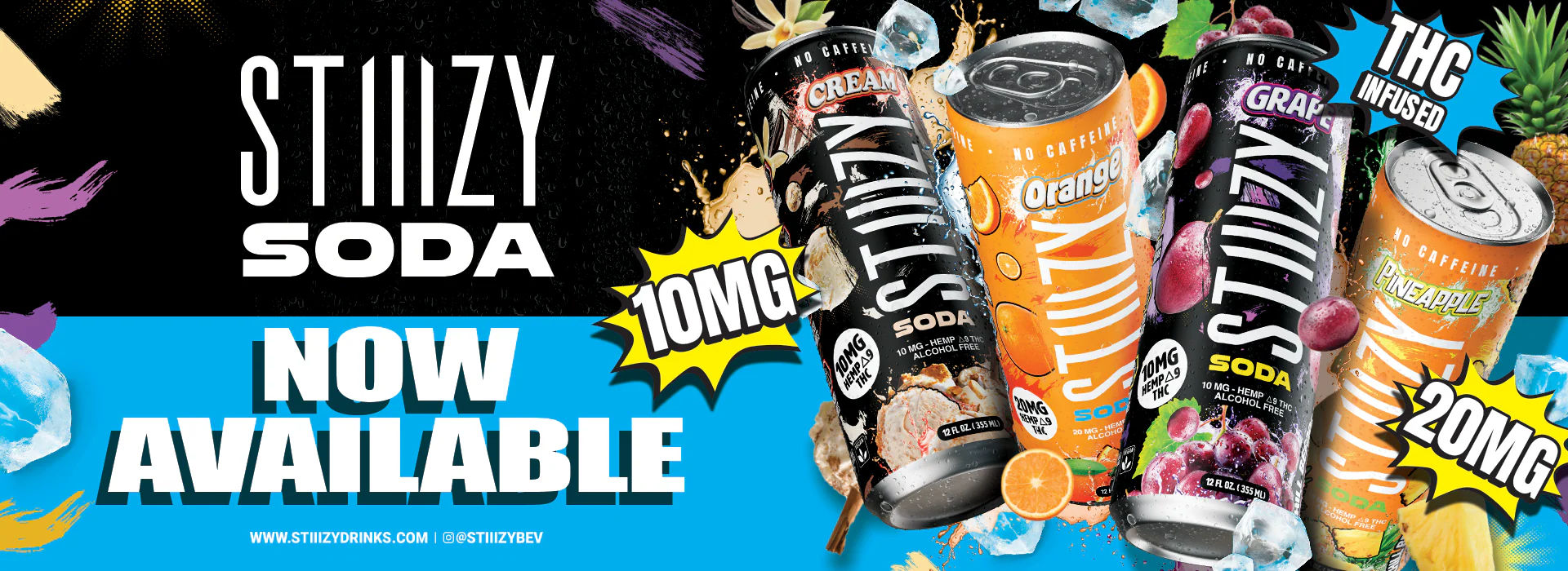STIIIZY 10mg 20mg THC Drinks