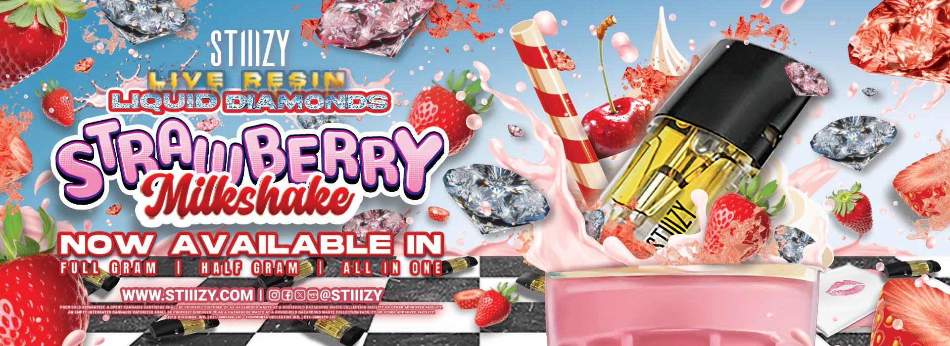 STIIIZY Strawberry Shake LRLD